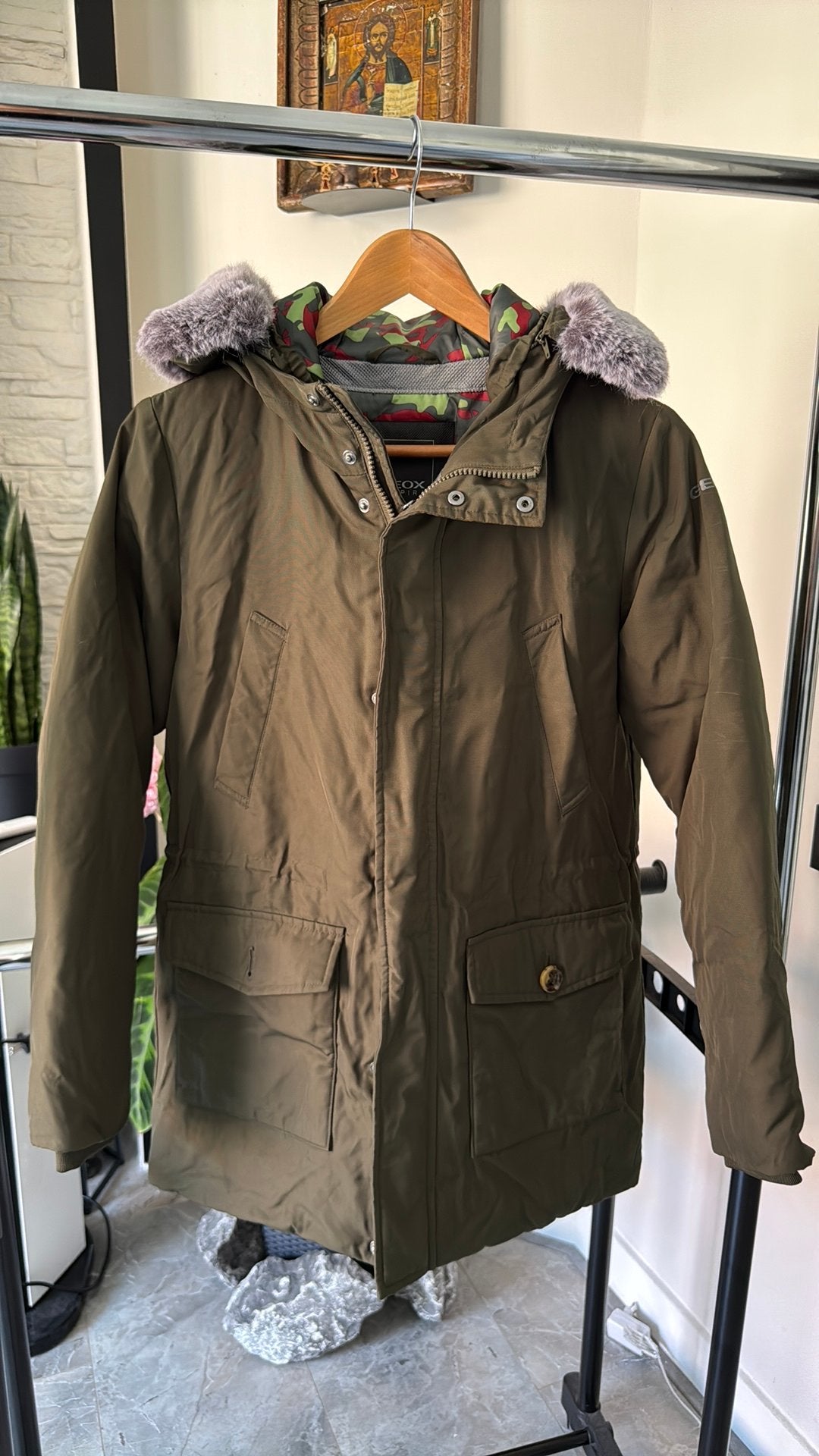Leuke Geox winterjas maat 152, Ophalen of Verzenden, Zo goed als nieuw, Jongen of Meisje, Jas