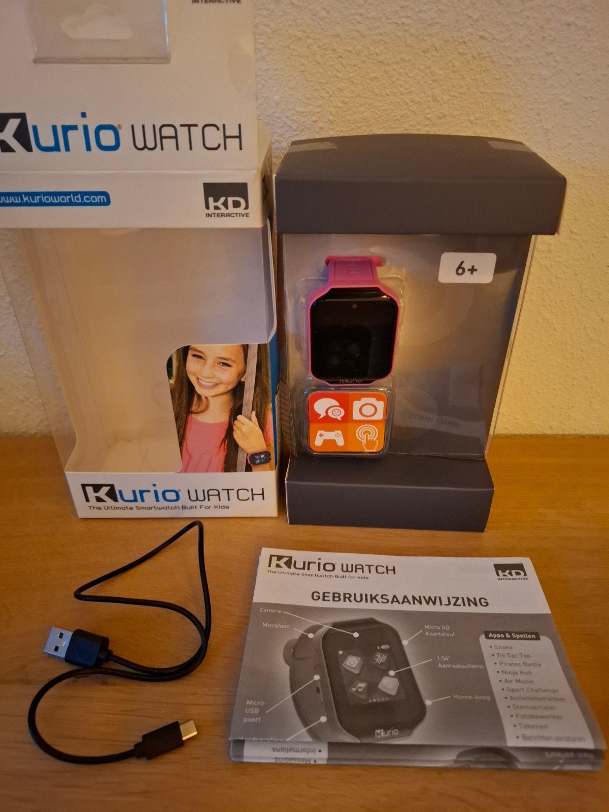 Kurio Watch - De ultieme smartwatch voor kinderen, Ophalen of Verzenden, Zo goed als nieuw, Roze, Kurio