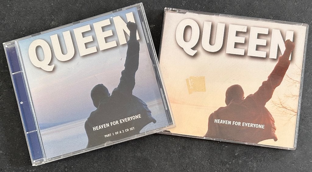 QUEEN - Heaven for everyone (maxi CDs; part 1 & 2 ), Cd's en Dvd's, Cd's | Rock, Zo goed als nieuw, Poprock, Met bonustracks, Speciale editie