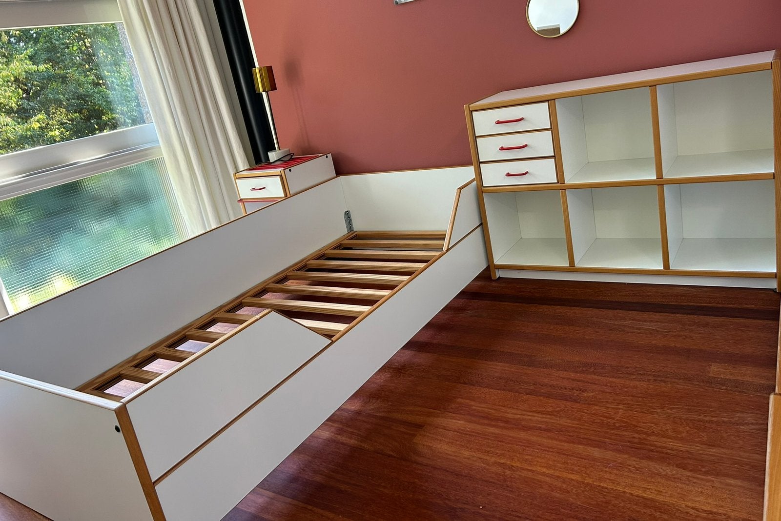 Bed aangeboden, Huis en Inrichting, Ophalen, Strak, 90 cm, Eenpersoons