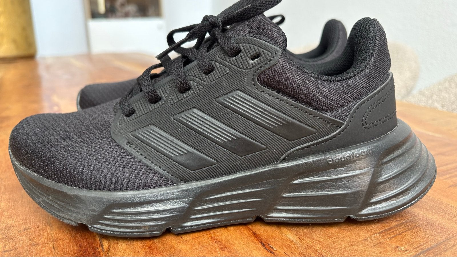 Adidas hardloopschoenen zwart maat 38, Ophalen, Zo goed als nieuw, Zwart, Sneakers of Gympen