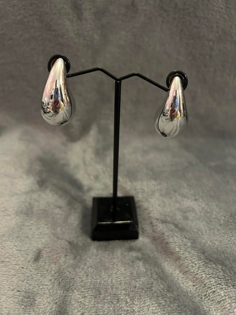 Nieuwe Zilveren Druppel Oorbellen, Overige materialen, Hangers, Nieuw, Ophalen of Verzenden