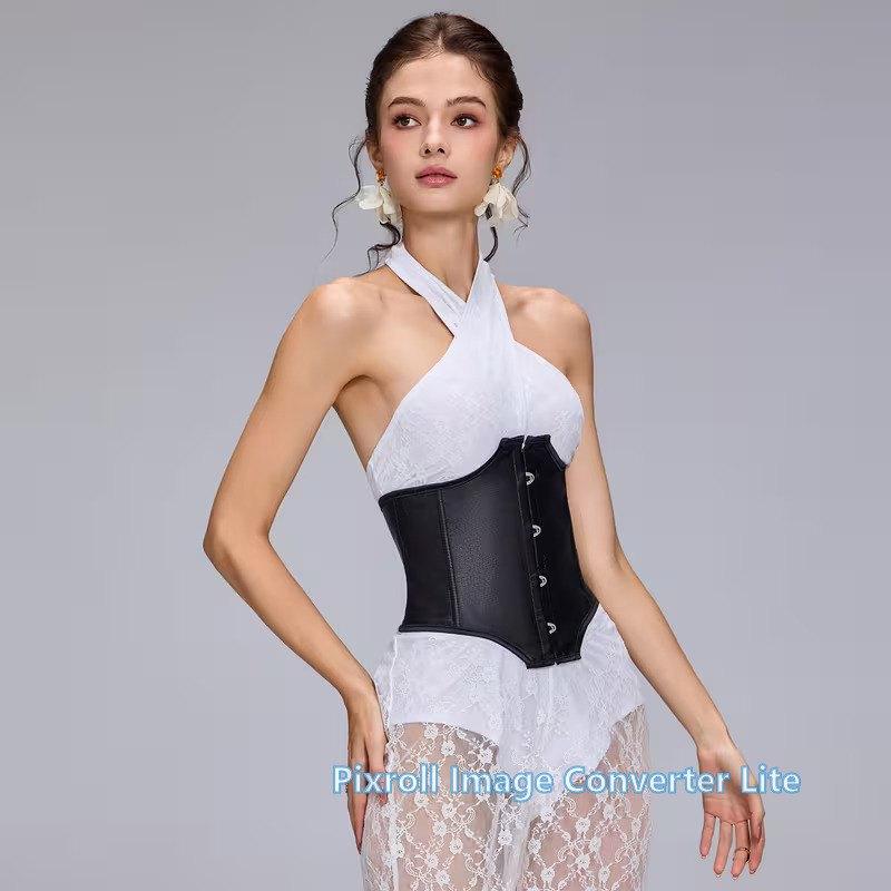 C9 zwarte taille rijg corset, maat XXL, 3XL en 5XL, Ophalen of Verzenden, Zwart, Body of Korset