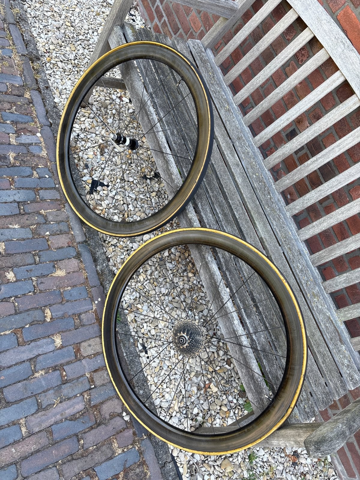 Giant prototype wielen met Ultegra 11 speed en Vittoria tube, Fietsen en Brommers, Fietsonderdelen, Gebruikt, Racefiets, Carbon
