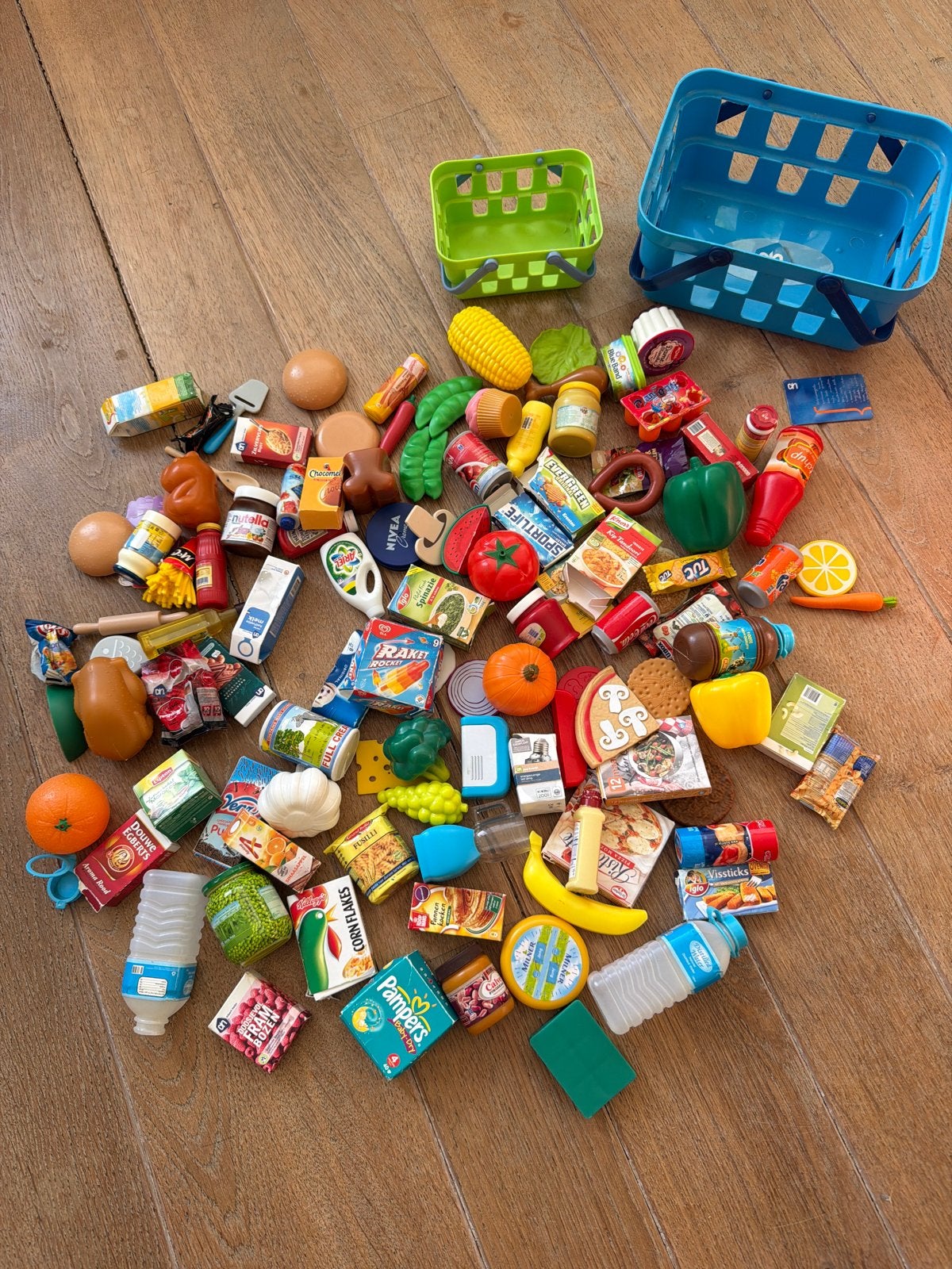 Mini boodschappen met 2 mandjes en AH bonuskaart, Ophalen of Verzenden, Gebruikt, Jongen of Meisje