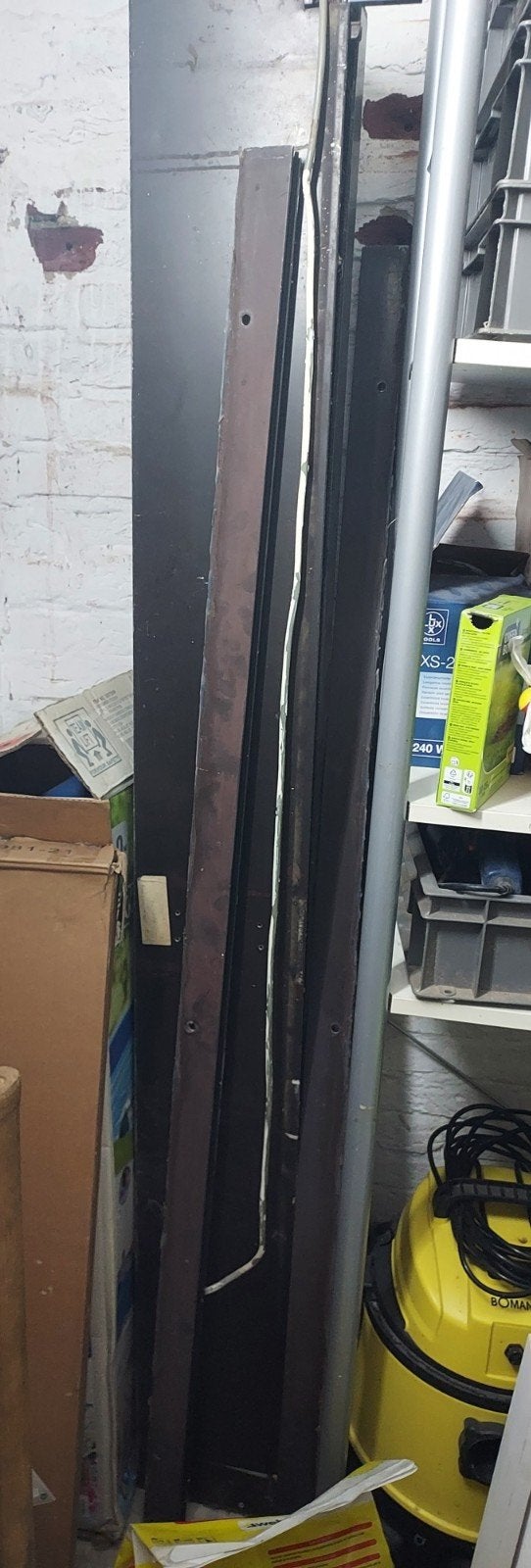 Elektrisch rolluik, Doe-het-zelf en Verbouw, Rolluiken, Ophalen, Gebruikt, Minder dan 100 cm, Crème of Beige
