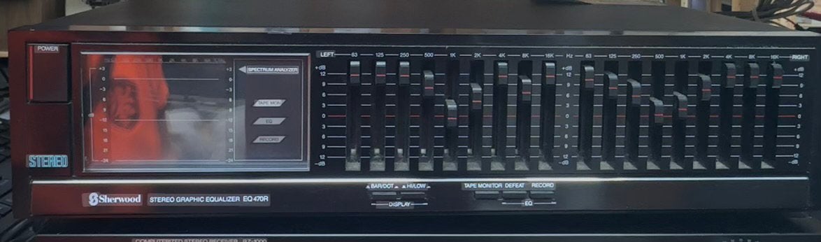 Sherwood EQ‑470R Stereo Graphic Equalizer, Ophalen, Gebruikt