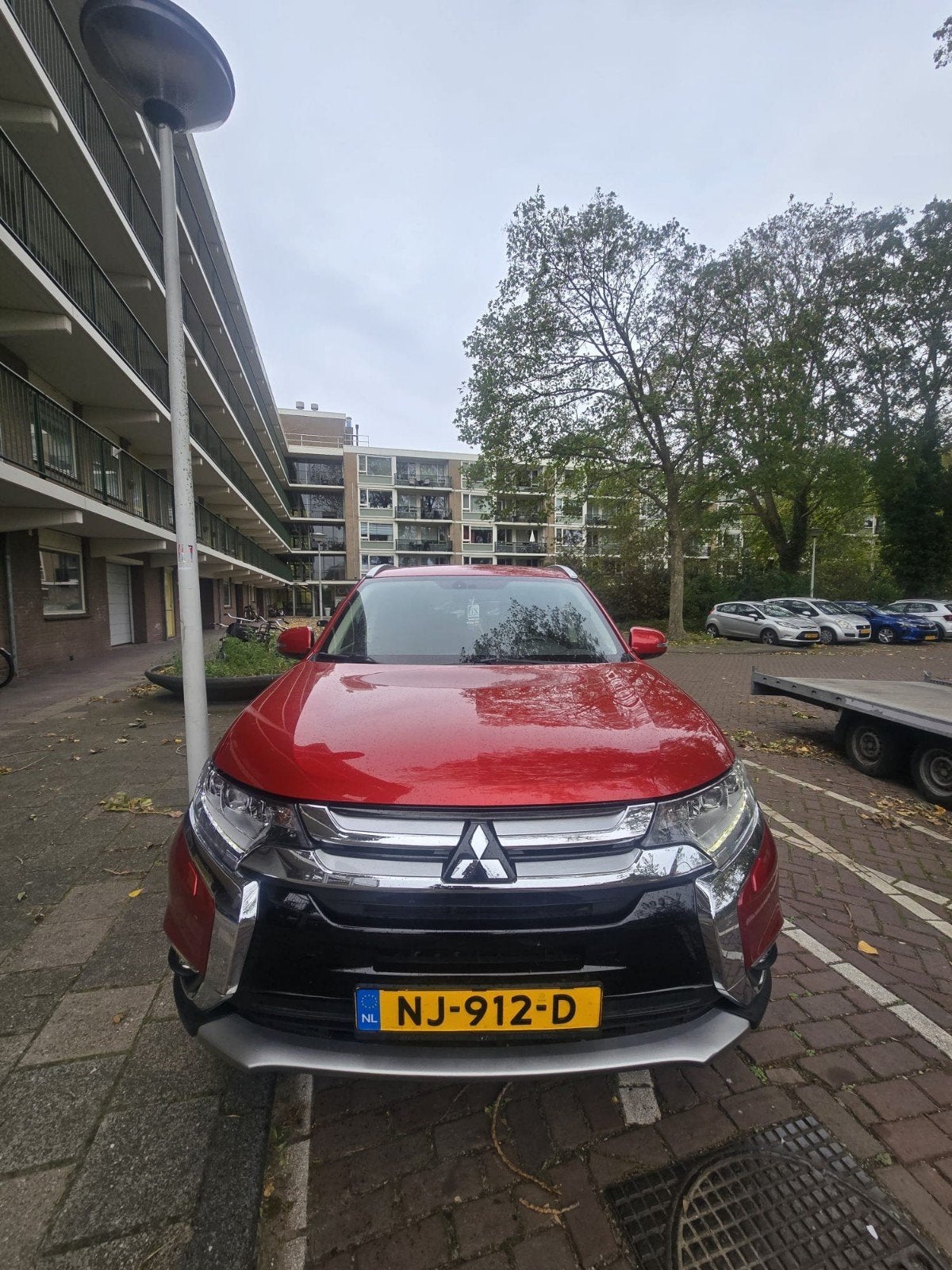 Mitsubishi Outlander 2.0 MPI 2WD CVT 2017 Rood, Auto's, 1998 cc, Outlander, 4 cilinders, 1435 kg