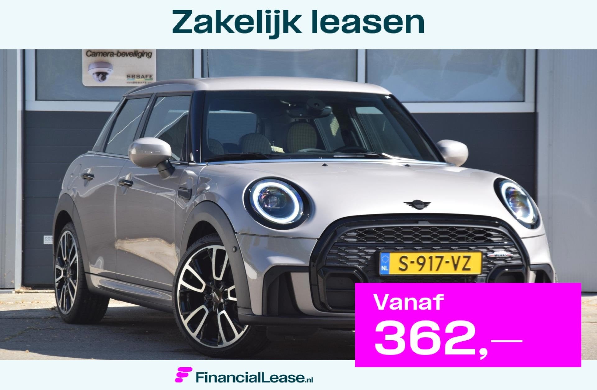 Mini Cooper 1.5 John Cooper Works, Voorwielaandrijving, Gebruikt, Leder en Stof, 102 pk