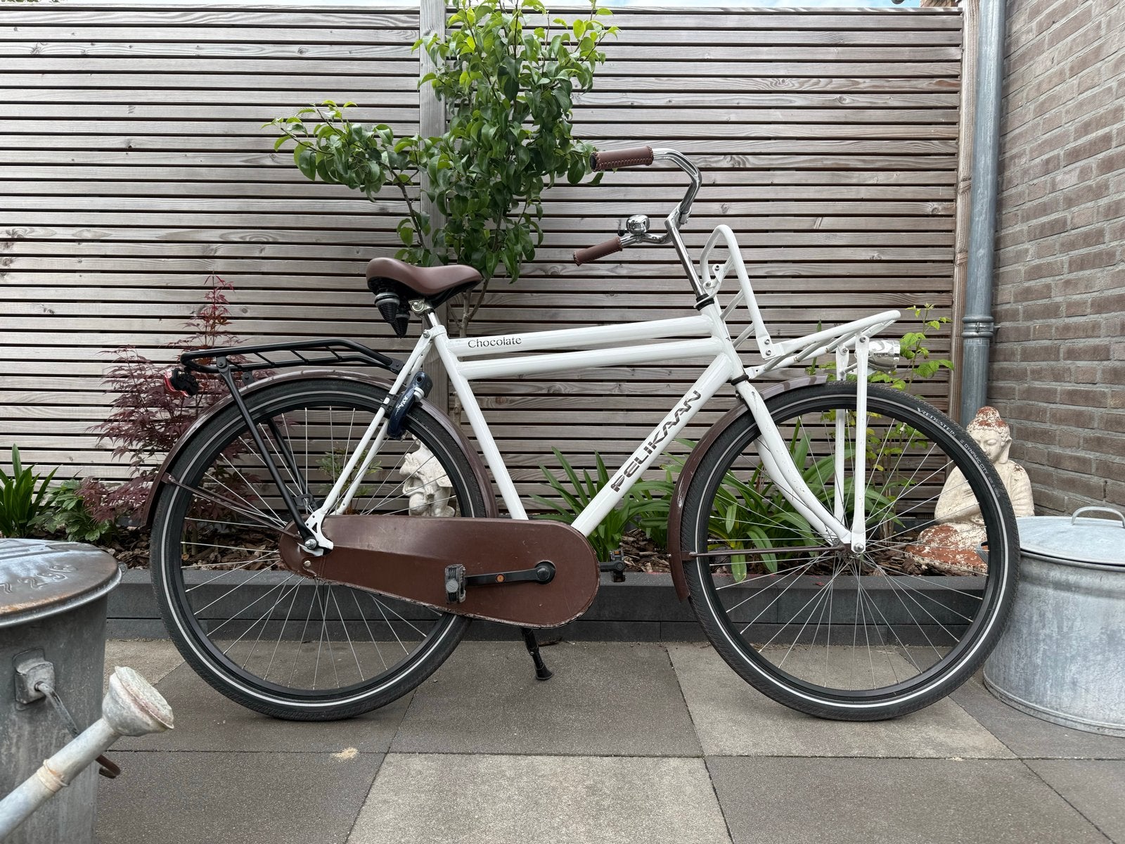 Pelikaan Chocolate herenfiets - Gebruikt maar goed!, Ophalen, Gebruikt, Overige merken