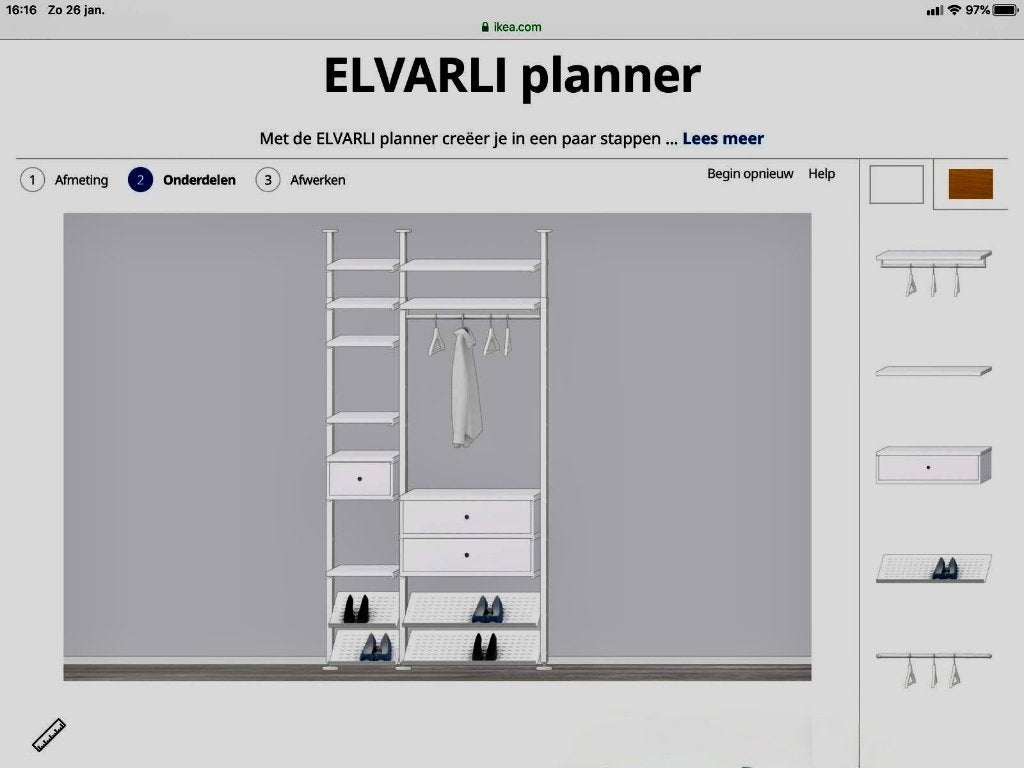 ELVARLI Kast van Ikea, Met lade(s), 100 tot 150 cm, 200 cm of meer, Zo goed als nieuw