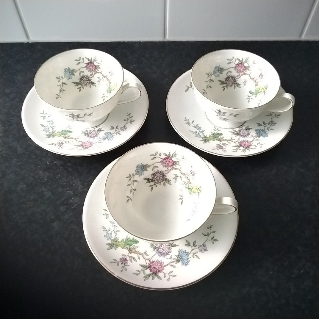 3 prachtige Krautheim Selb Bavaria kop en schotels, Antiek en Kunst, Antiek | Servies compleet, Ophalen of Verzenden