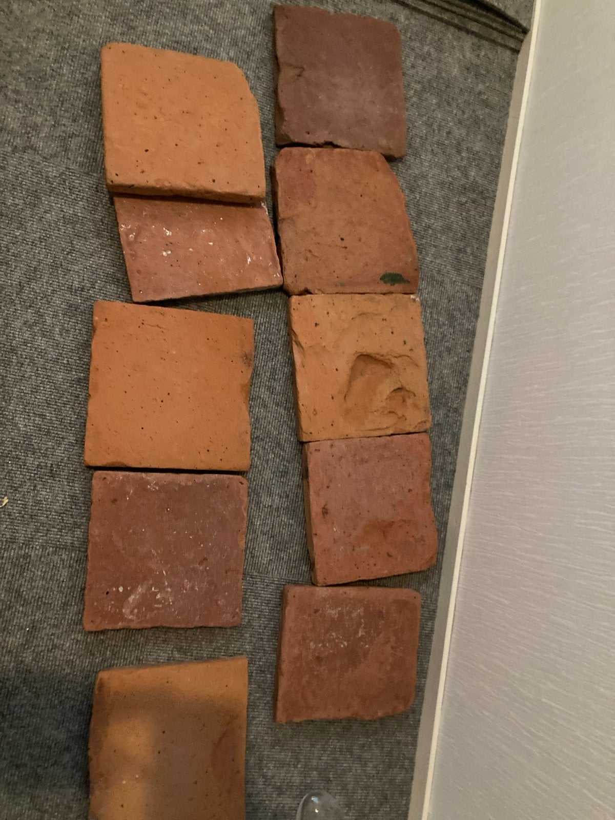 Oude terracotta tegels - Uniek en sfeervol, Doe-het-zelf en Verbouw, Ophalen, Gebruikt, Keramiek, 20 tot 40 cm
