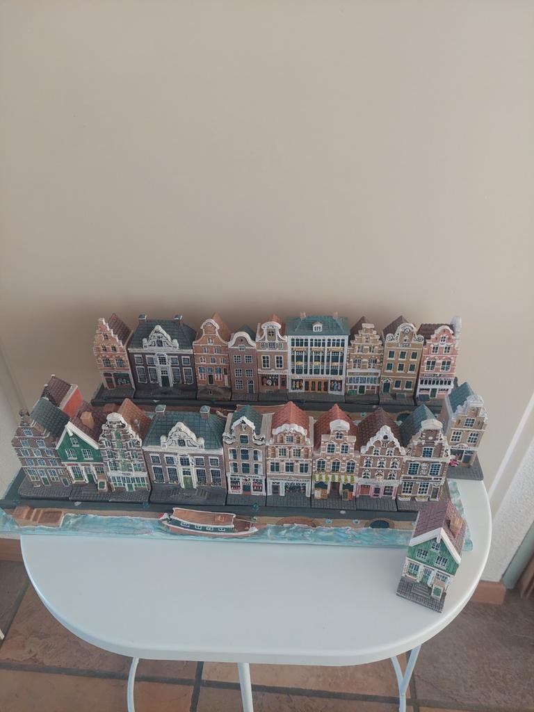 Grachtenhuisjes + grachten en bootjes blokker, Ophalen