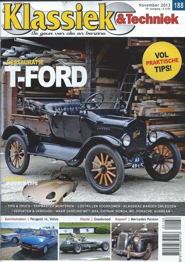 Klassiek & Techniek 188 2013 : Peugeot 505 TI - Volvo 244 DL, Ophalen of Verzenden, Gelezen, Algemeen