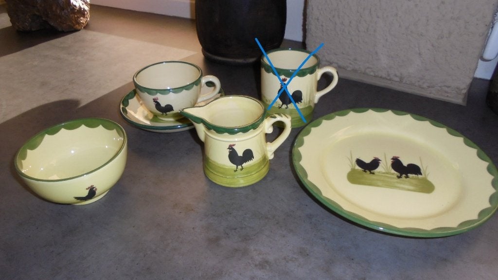 nieuw, ZELLER kip haan servies, Huis en Inrichting, Keramiek, Overige typen, Nieuw, Ophalen of Verzenden