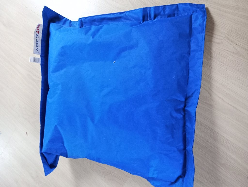 Sit&Joy blauw kussen, 80 cm - KOOPJE!, Overige merken, Blauw, Vierkant, Ophalen of Verzenden