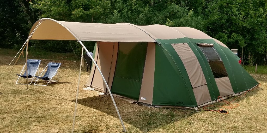 Falco Zeearend 6 tent — compleet uitgerust, Caravans en Kamperen, Tenten, Ophalen, Zo goed als nieuw, Tot en met 6