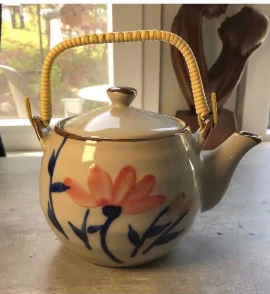 Chinese theepot, porselein, 18 x 13 cm, Overige typen, Ophalen of Verzenden, Zo goed als nieuw, X