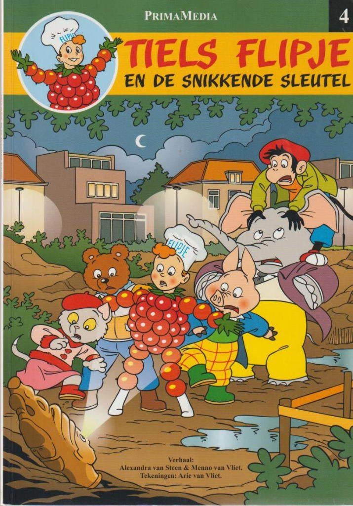 Tiels Flipje # 4 en de snikkende sleutel., Boeken, Stripboeken, Eén stripboek, Ophalen of Verzenden, Zo goed als nieuw