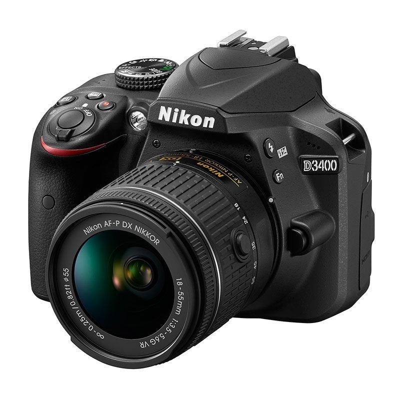 Nikon D3400 spiegelreflex incl. lens 18-55 NIEUWPRIJS €658,-, Audio, Tv en Foto, Fotocamera's Digitaal, Beeldstabilisatie, Spiegelreflex