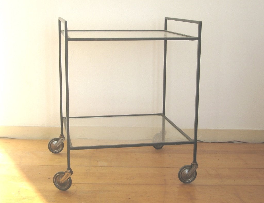 Jaren 50 trolley serveerwagen Campo and Graffi voor Artimeta, Ophalen, Minder dan 55 cm, Metaal of Aluminium, 60 cm of meer