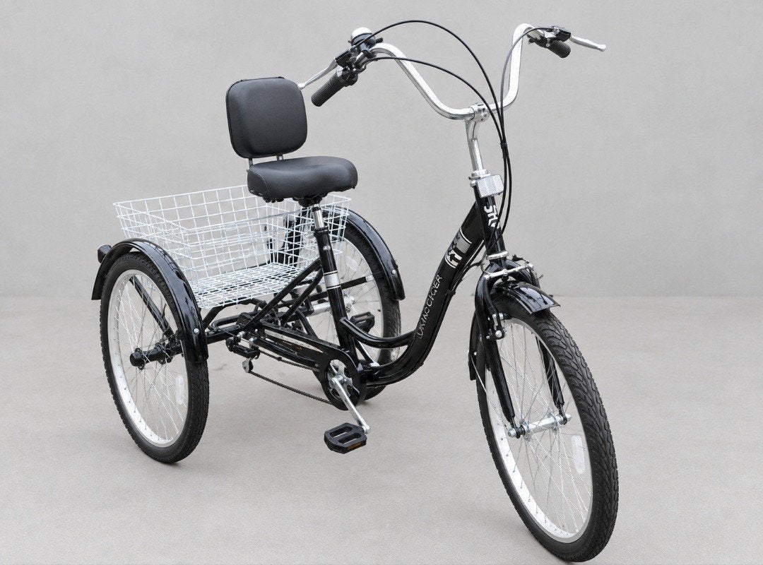 nieuwe zwarte viking chopper 3 wieler  fiets met mand, Fietsen en Brommers, Ophalen, Nieuw