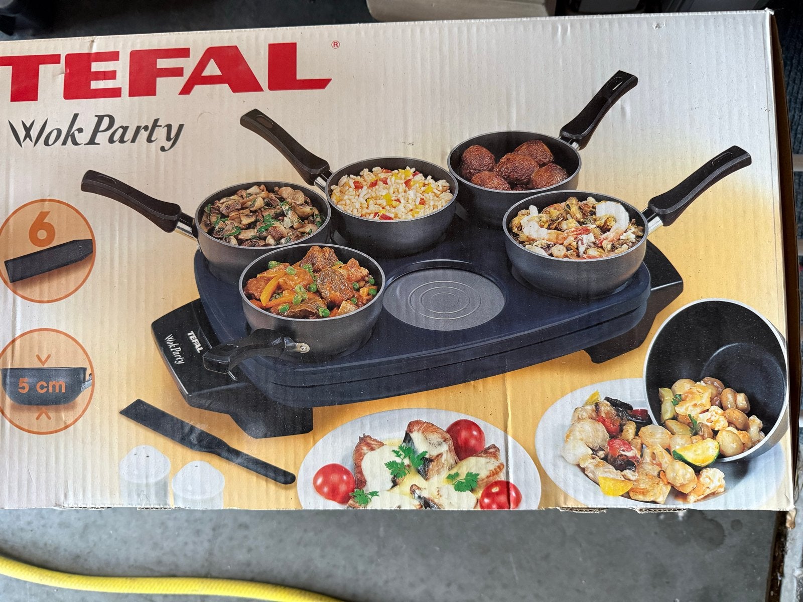 Tefal Wok Party - 1 keer gebruikt, Ophalen, Zo goed als nieuw