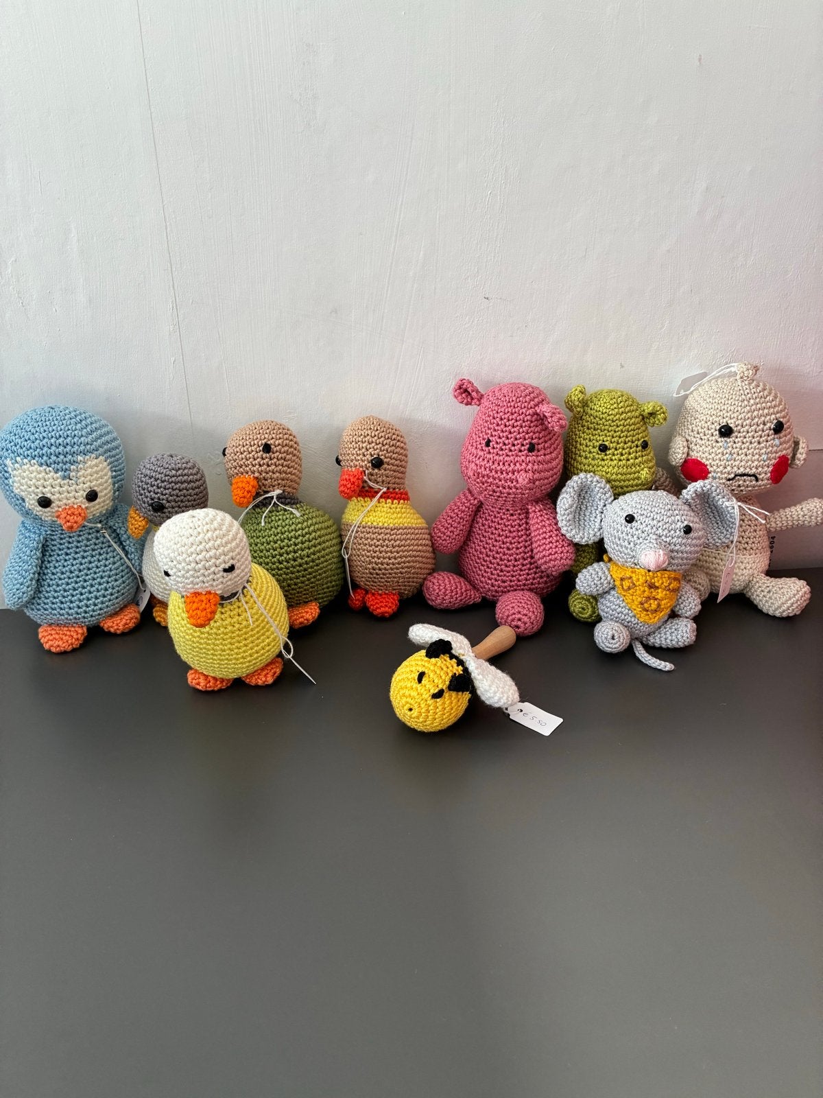 Gehaakte knuffels: Pinguïn, Eenden, Nijlpaarden, Muis, Bij, Ophalen, Nieuw, Overige typen