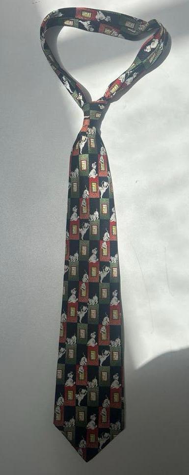 Disney 101 Dalmatiërs stropdas met patroon, Kleding | Heren, Stropdassen, Zo goed als nieuw, Met patroon, Zwart, Ophalen of Verzenden