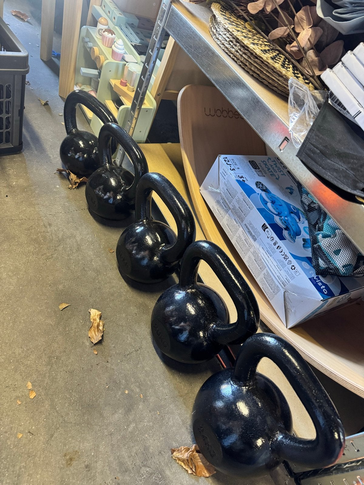 Kroon Kettlebell set 5 stuks (8kg, 12kg, 16kg, 20kg, 24kg), Ophalen, Nieuw, Armen, Kettlebell