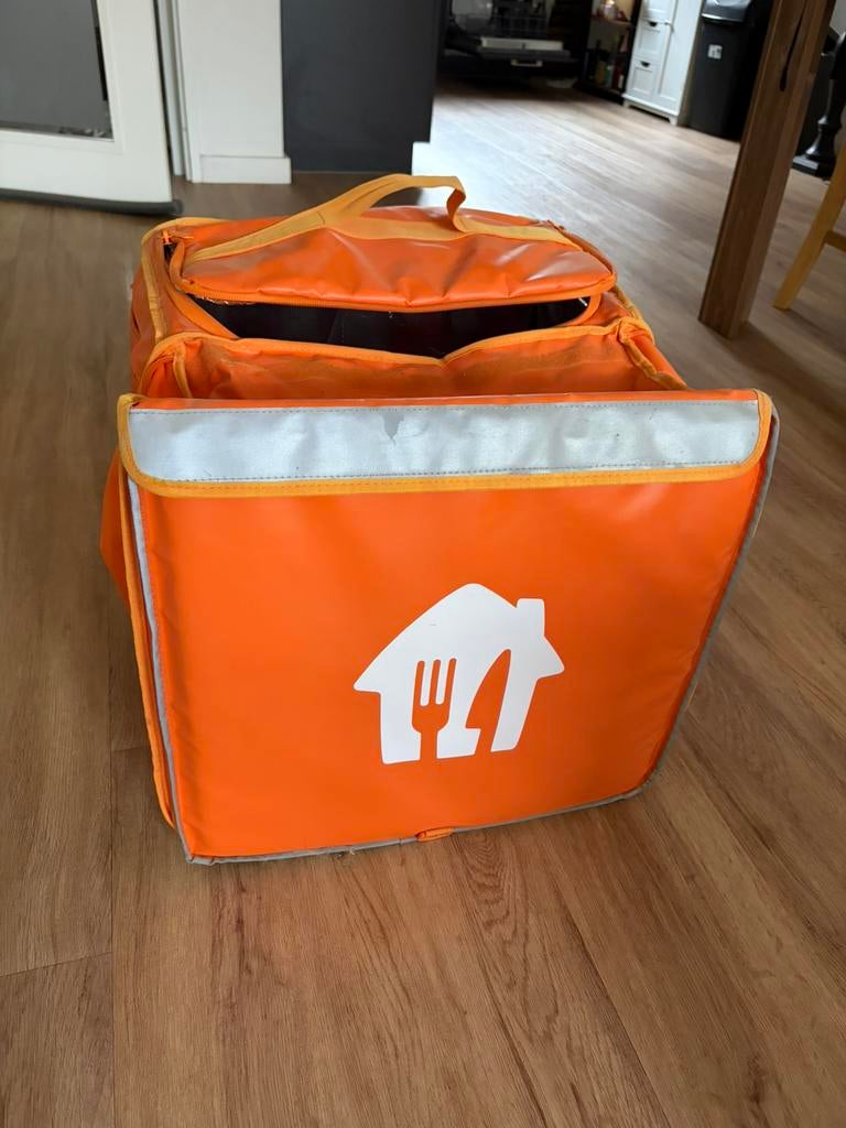 Thuisbezorg bag, Fietsen en Brommers, Fietsaccessoires | Fietstassen, Ophalen, Zo goed als nieuw