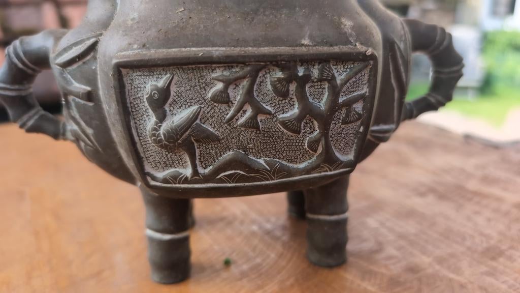 Antieke Chinese Bronzen Wierookbrander - Qing-dynastie Stijl, Ophalen of Verzenden