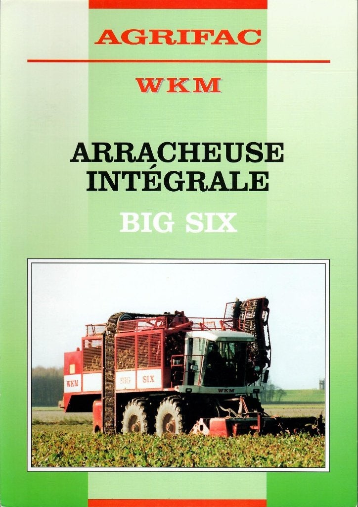 Folder AGRIFAC WKM Big Six, Ophalen of Verzenden, Zo goed als nieuw, Folder