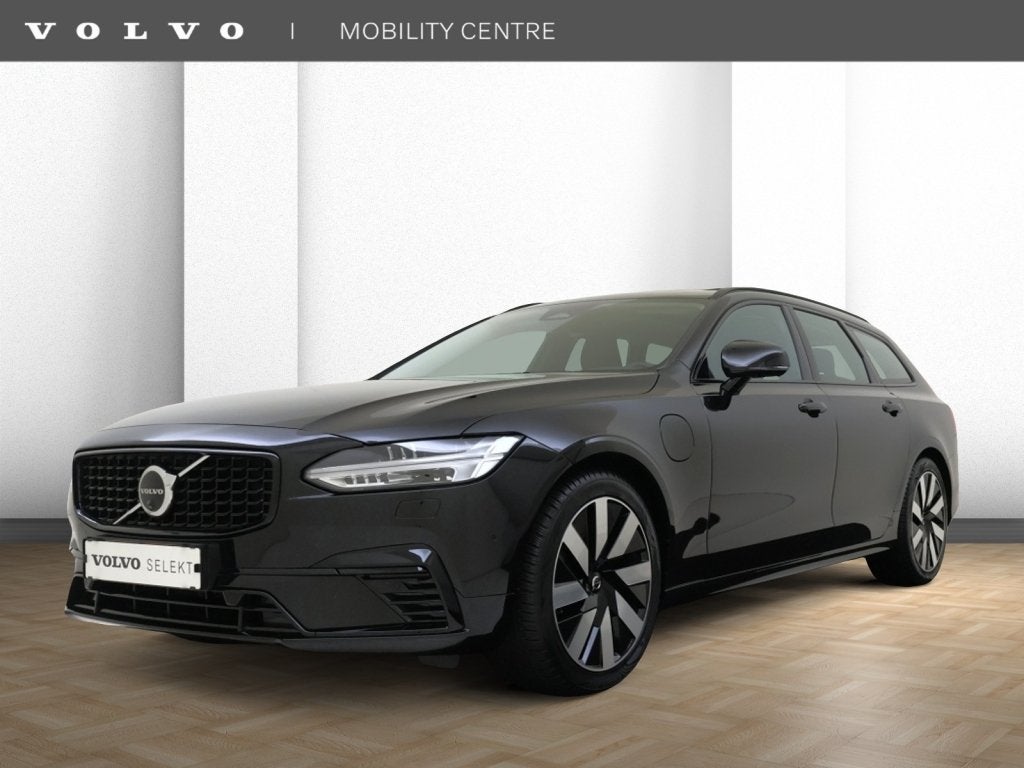 Volvo V90 2.0 T6 AWD Ult. Dark | Trekhaak | H&K Audio | 360, Auto's, Dealer onderhouden, 4 cilinders, 1975 kg, Hybride Elektrisch/Benzine