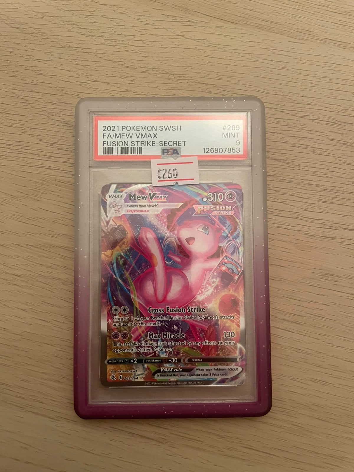 Mew Vmax #269 PSA 9, Ophalen of Verzenden, Zo goed als nieuw