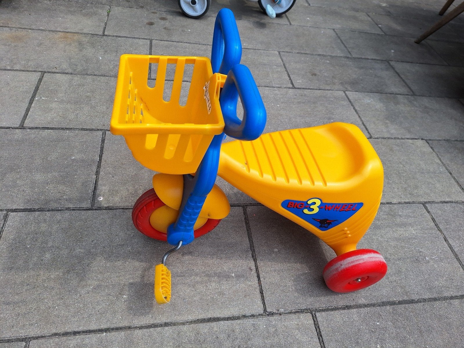 Driewieler fietsje - Big 3 Wheel - Geel/Blauw, Ophalen, Gebruikt, Big 3 Wheel
