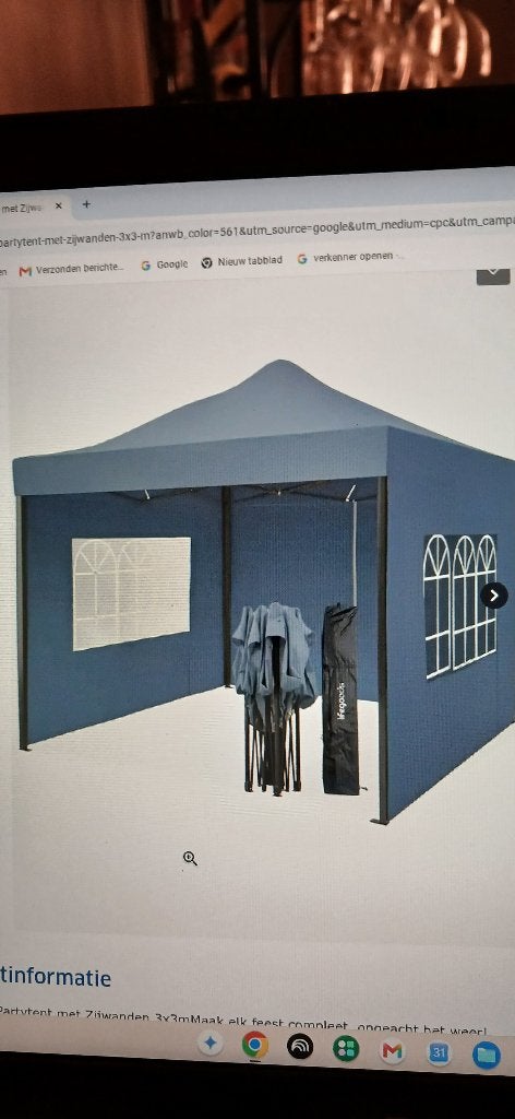 partytent, Ophalen, Nieuw