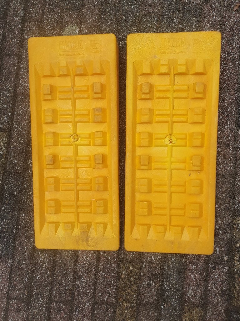 Fiamma oprijplaten/levellers voor caravan of camper, Ophalen, Gebruikt
