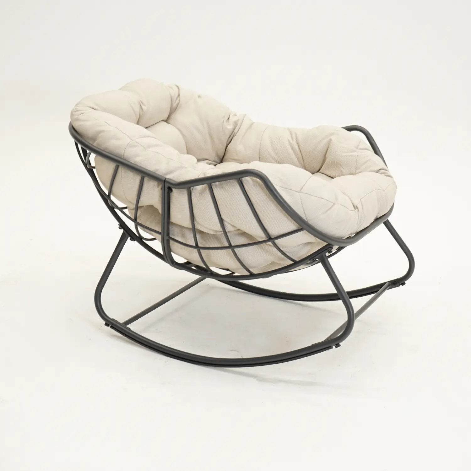 Lounge schommelstoel Royal Rocking II grijs/creme, Ophalen, Nieuw