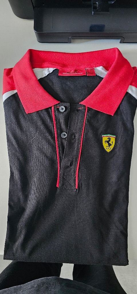 Ferrari Polo Shirt Maat XL - Officieel Licentie Product, Ferrari, Zwart, Maat 56/58 (XL), Ophalen of Verzenden