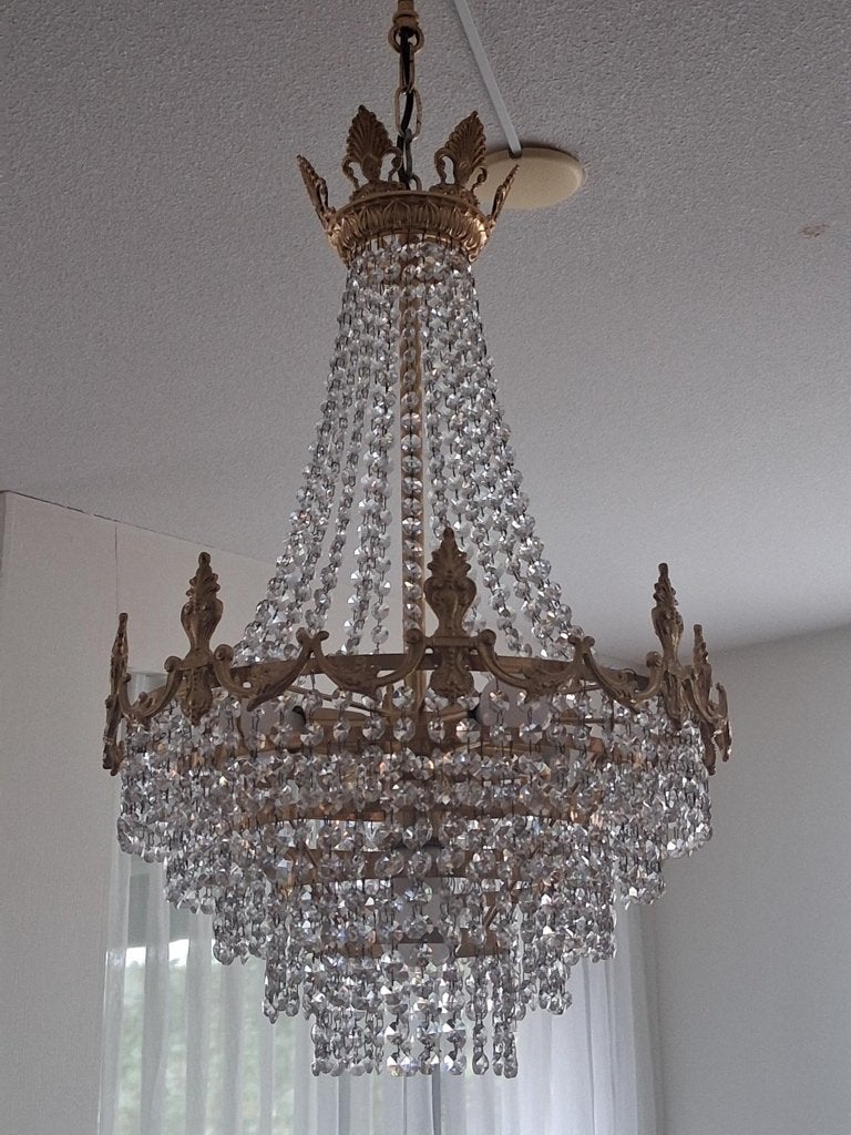 kroonluchter, Huis en Inrichting, Ophalen, Gebruikt, Glas