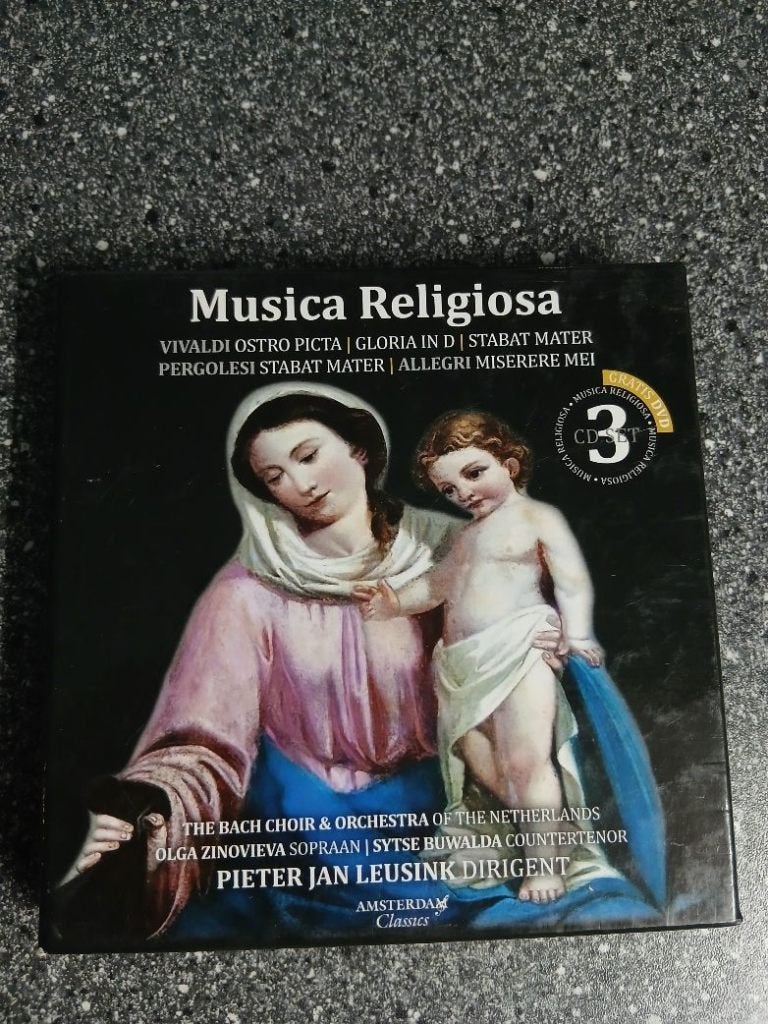 3 CD-SET MUSICA RELIGIOSA (PIETER JAN LEUSINK DIRIGENT), Ophalen of Verzenden, Barok, Gebruikt, Overige typen