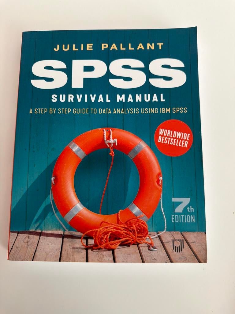 SPSS Survival Manual 7th Edition, Ophalen of Verzenden, Gamma, Gelezen, HBO