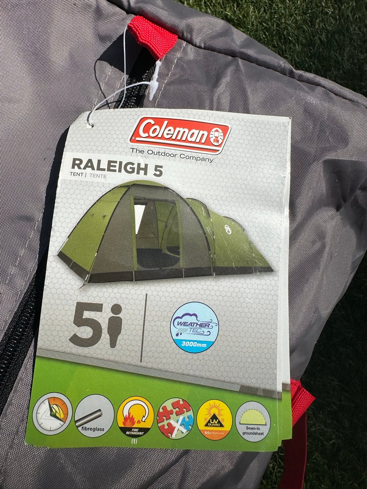 Coleman Raleigh 5 Tent - Ruime 5-persoons tunneltent, Ophalen, Zo goed als nieuw, Tot en met 5