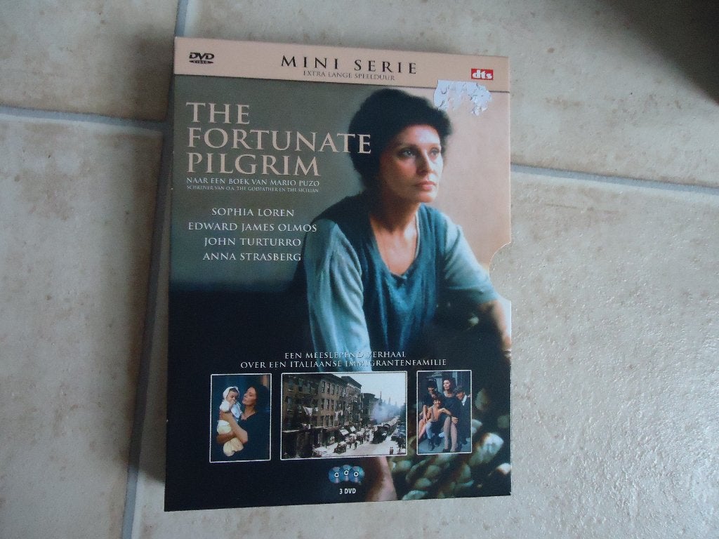 Sophia Loren - miniserie - The Fortunate pilgrim - 3dvd box, Cd's en Dvd's, Nederlands, Ophalen of Verzenden, Gebruikt, Engels