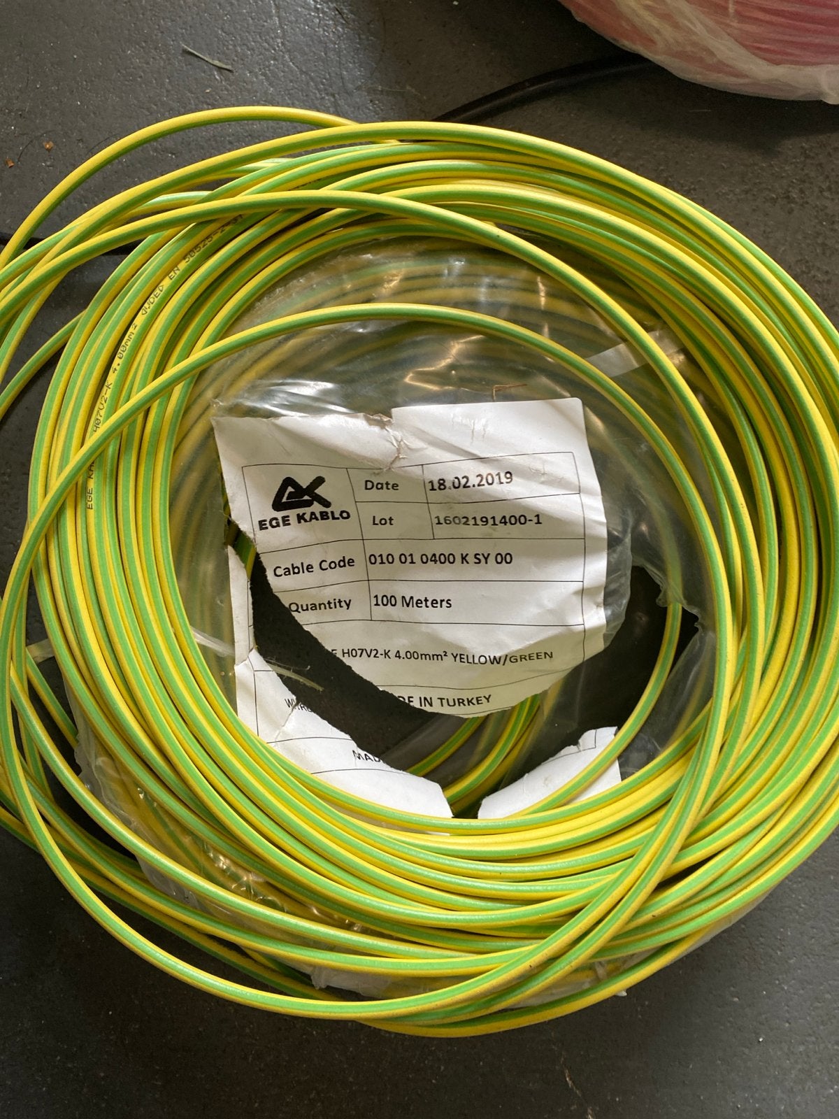 Groen gele solar kabel - Restant, Doe-het-zelf en Verbouw, Elektra en Kabels, Ophalen, Gebruikt, Overige merken, Kabel of Snoer