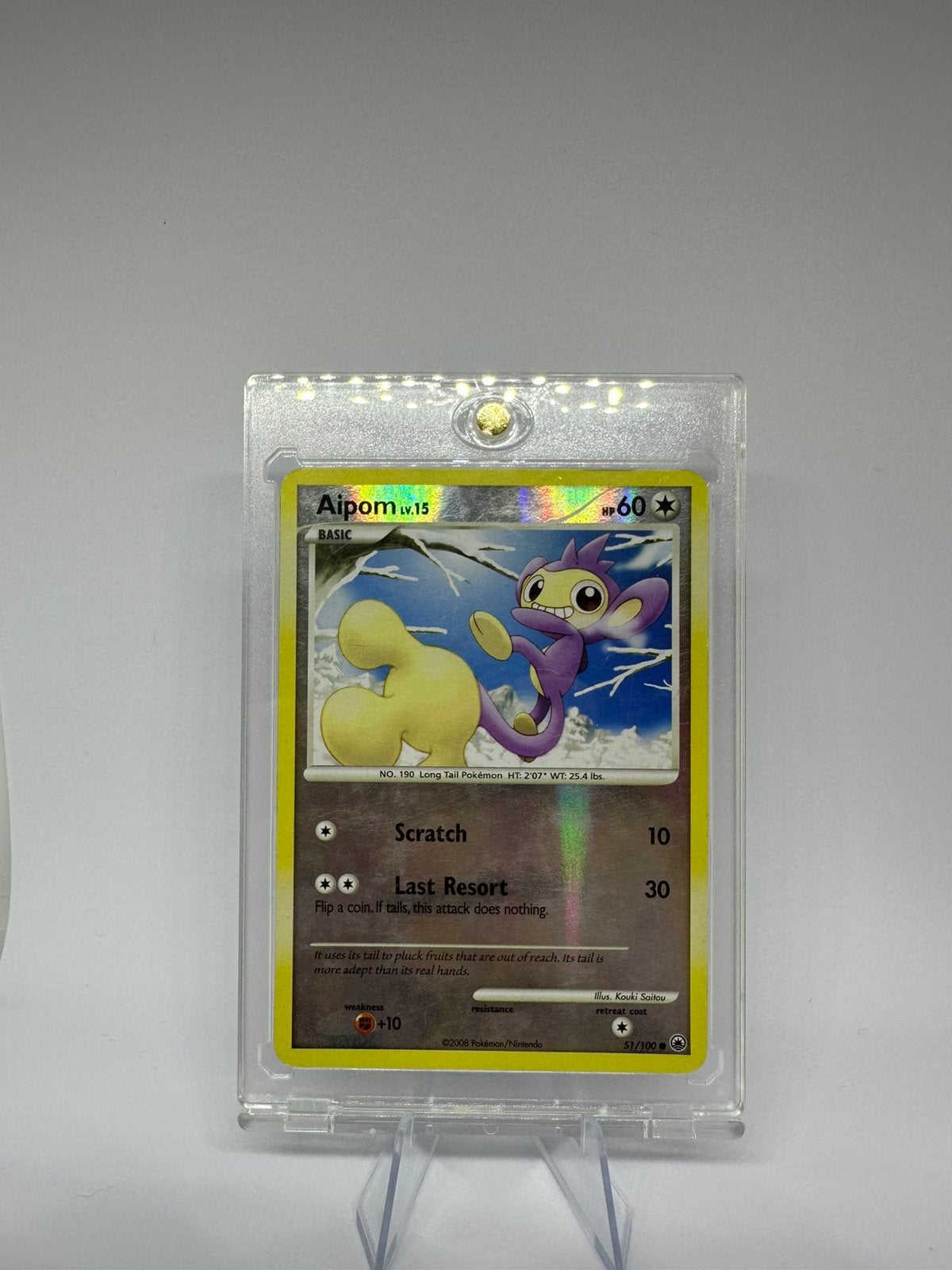 Aipom 51 51/100 Majestic Dawn Reverse Holo Common Pokemon, Ophalen of Verzenden, Zo goed als nieuw