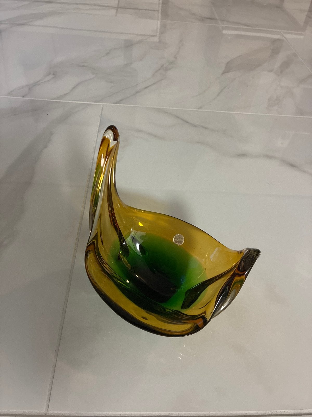 Vintage Murano Glazen Vrije Vorm Mand/Centerpiece, Antiek en Kunst, Ophalen of Verzenden