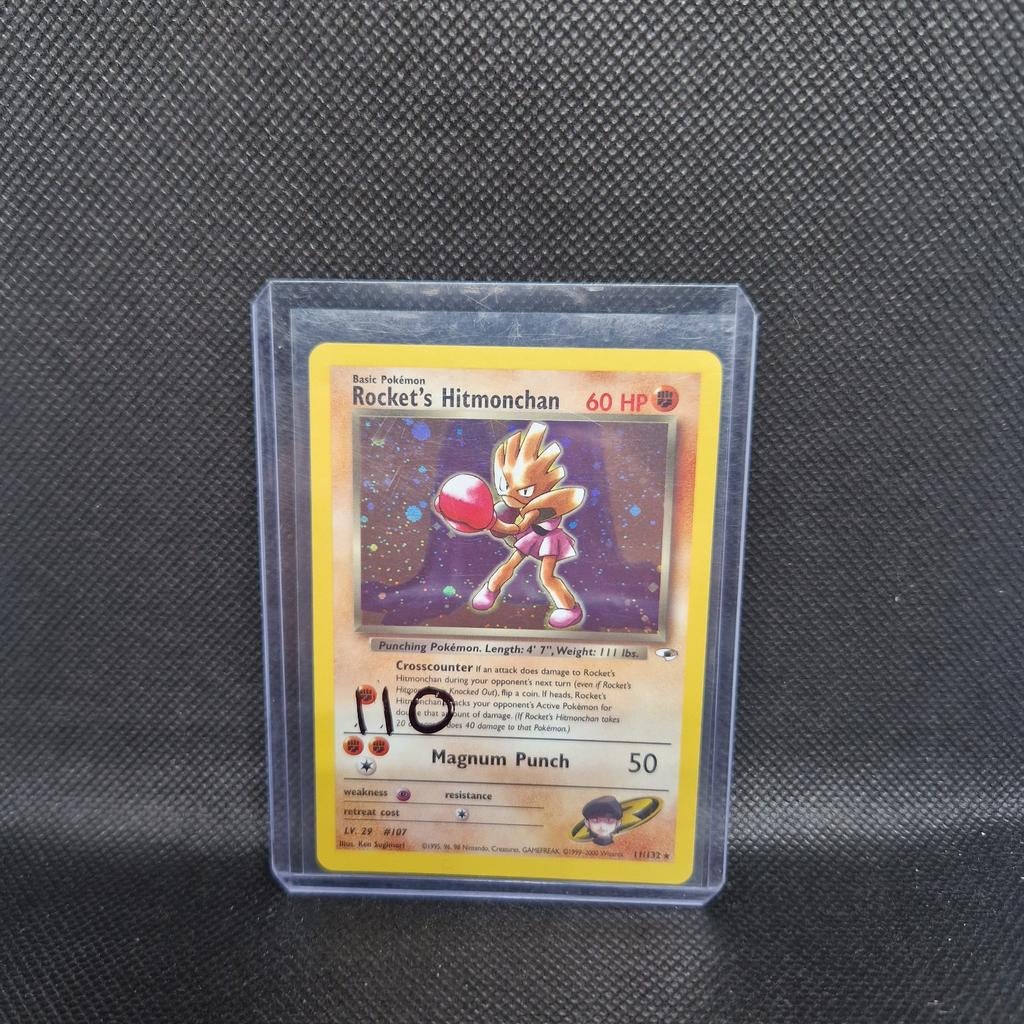 Rocket's Hitmonchan Gym Heroes NM, Ophalen of Verzenden, Zo goed als nieuw